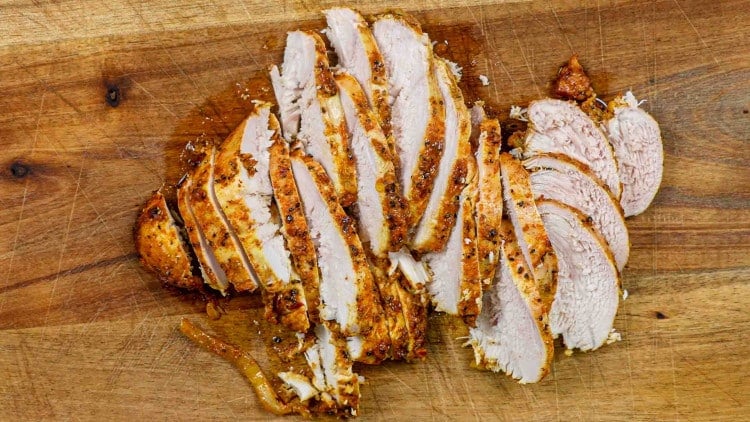 process shots showing how to make chicken shawarma.