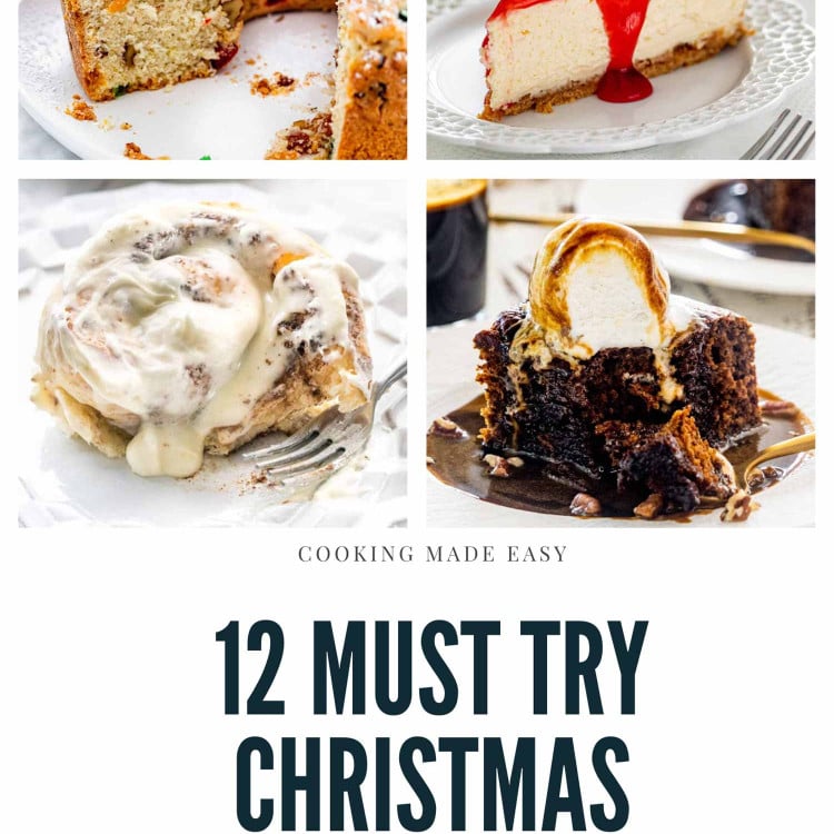 christmas desserts pin.